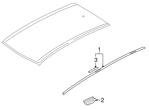 Kizashi EXTERIOR TRIM - ROOF