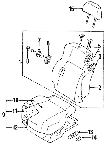 Eclipse FRONT SEAT COMPONENTS
