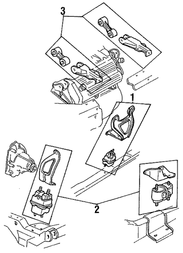Allante ENGINE & TRANS MOUNTING