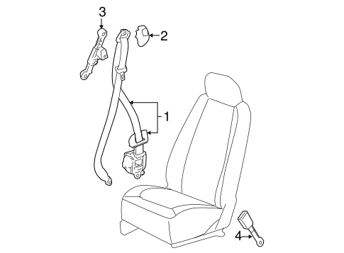 Cobalt FRONT SEAT BELTS