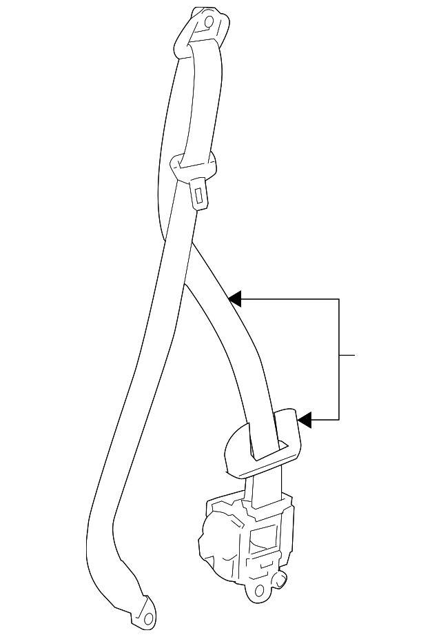 19181788 Деталь RETRACTOR ASSY, LEFT