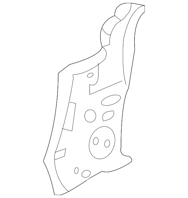 55177401AD Деталь COWL SIDE PANEL, LEFT