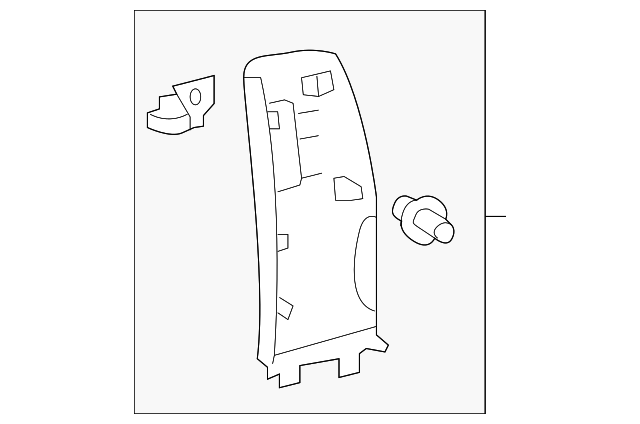 62511-04130-B0 Деталь CORNER TRIM, RIGHT