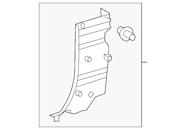 62514-04030-B0 Деталь CORNER TRIM, LEFT