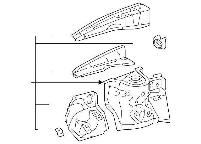 53701-42022 Деталь WHEELHOUSE ASSY, RIGHT