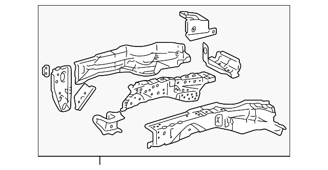 57102-42040 Деталь LOWER RAIL, LEFT