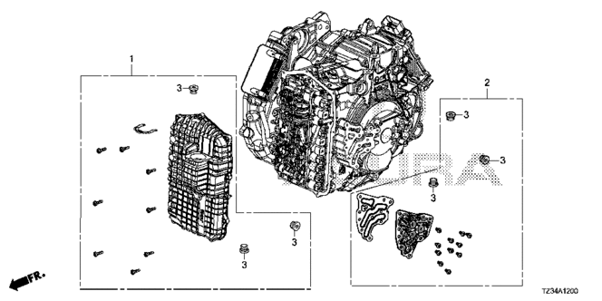 TLX AT OIL PAN - COVER