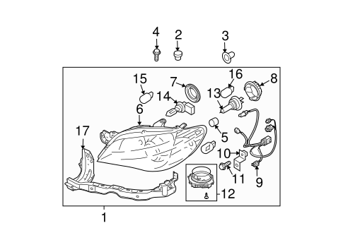Impreza BULBS - CHASSIS 4