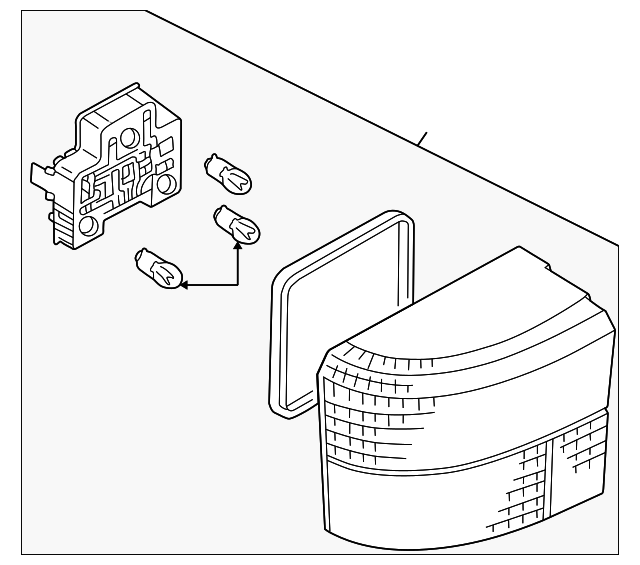 701-945-095-A-01C Деталь TAIL LAMP ASSY, LEFT
