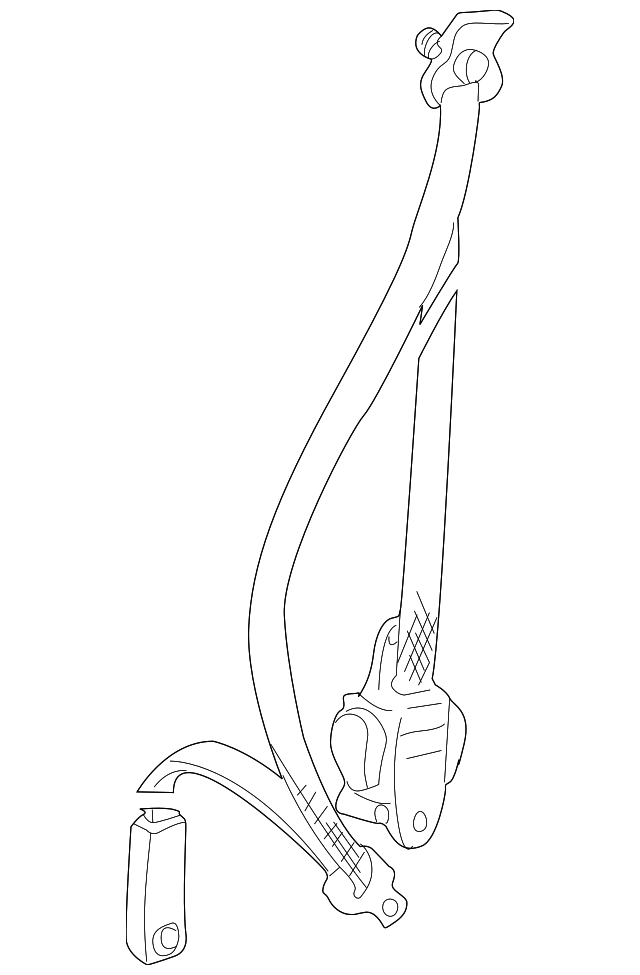 73210-06050-B0 Деталь BELT & RETRACTOR, RIGHT