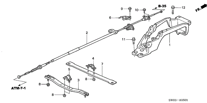 NSX SELECT LEVER CONTROL