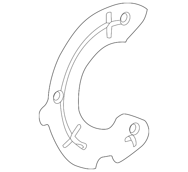 23446730 SPLASH SHIELD, LEFT