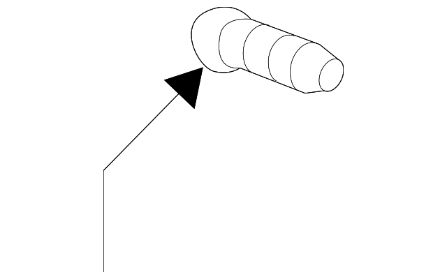9598497 Деталь WHEEL STUD, LEFT