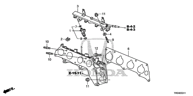 CIVIC SEDAN FUEL INJECTOR (2.4L)