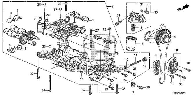 CIVIC SEDAN OIL PUMP (2.4L)