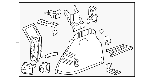 22945634 Деталь INNER WHEELHOUSE, LEFT