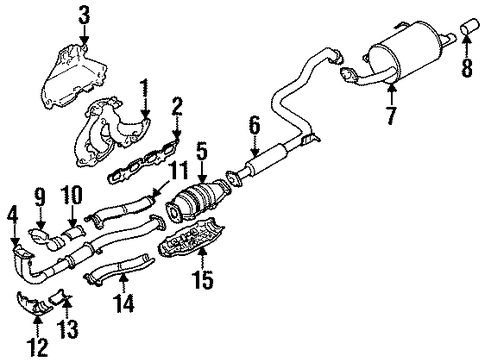 200SX EXHAUST COMPONENTS