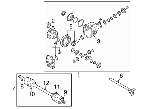 QX50 CARRIER & FRONT AXLES