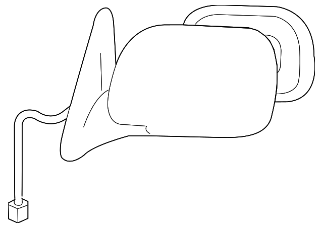 87940-0C150 Деталь MIRROR, LEFT