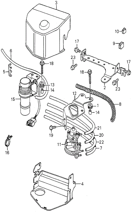 ELECTRICAL / EXHAUST / HEATER / FUEL/HMT CONTROL BOX NO. 2 ('80) (KL) for 1980 Honda ACCORD HATCHBACK #1