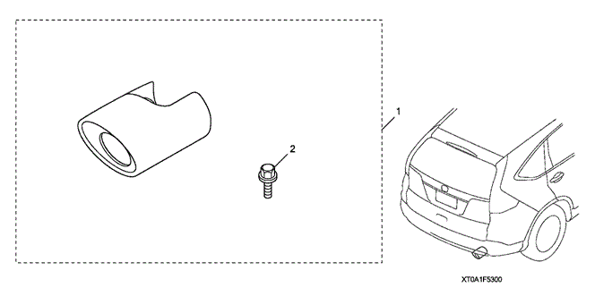 ACCESSORIES/EXHAUST PIPE FINISHER for 2013 Honda CR-V #1
