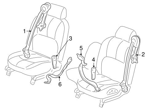 LeSabre FRONT SEAT BELTS