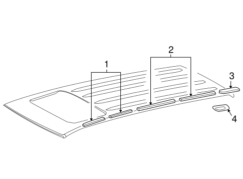 Land Cruiser EXTERIOR TRIM - ROOF