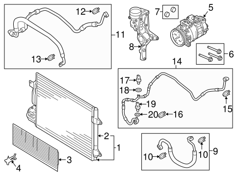 Jetta CONDENSER, COMPRESSOR & LINES 2