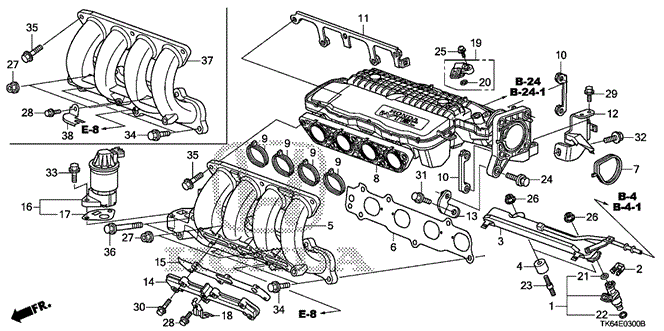 ENGINE/INTAKE MANIFOLD for 2009 Honda FIT #1