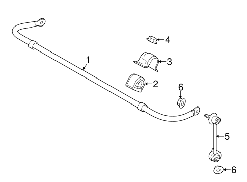 6 STABILIZER BAR & COMPONENTS