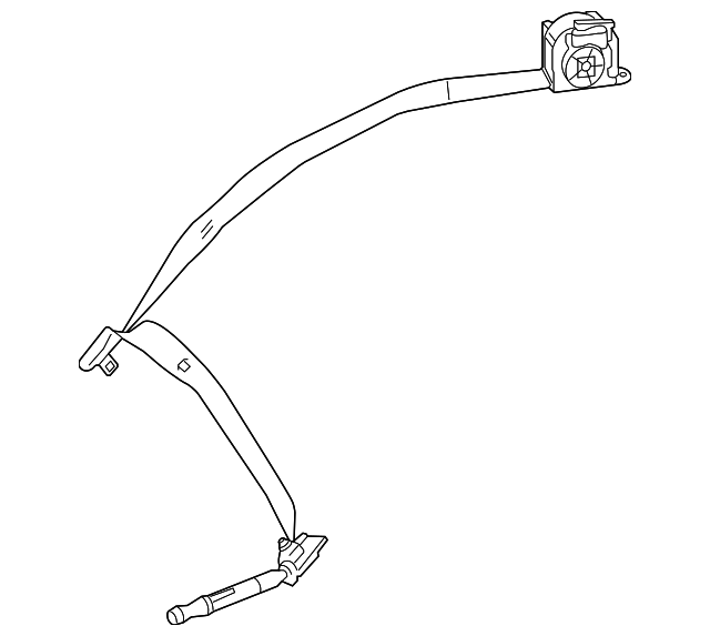 222-860-13-85-9H98 OUTER BELT ASSY, LEFT