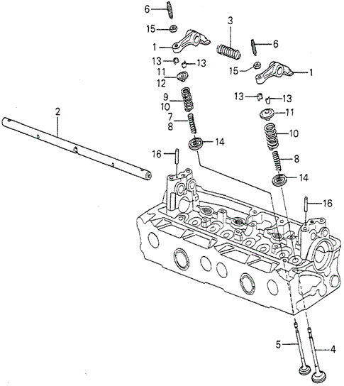 ENGINE/VALVE - ROCKER ARM (1) for 1979 Honda ACCORD HATCHBACK #1