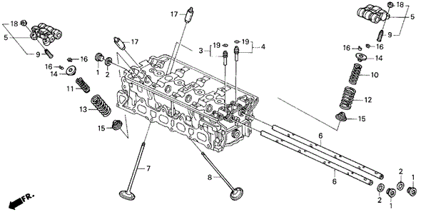 ENGINE/VALVE - ROCKER ARM (3) for 1994 Honda PRELUDE #1