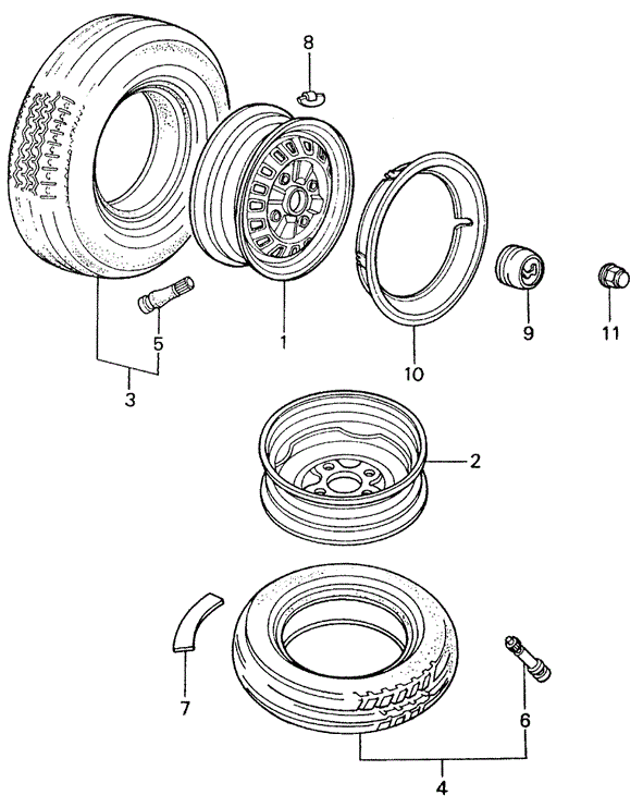 CHASSIS/WHEELS for 1982 Honda CIVIC SEDAN #1