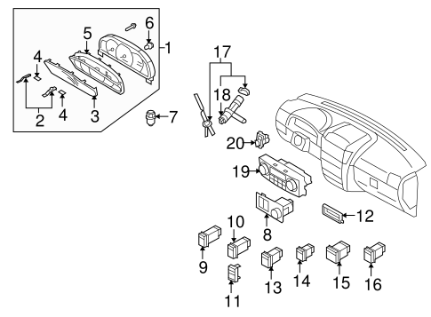 Sorento CLUSTER & SWITCHES