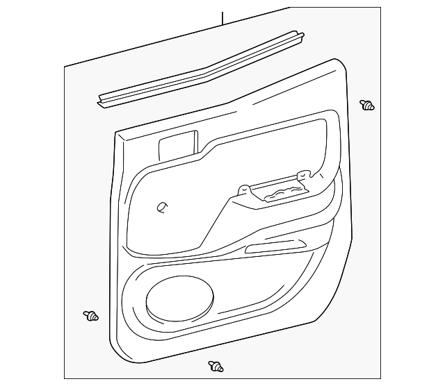 67640-04010-B1 Деталь DOOR TRIM PANEL, LEFT