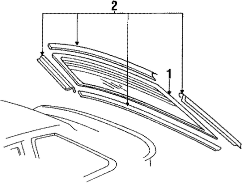 Coupe Quattro BACK GLASS