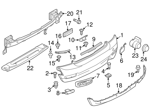 Cooper BUMPER & COMPONENTS - REAR 2