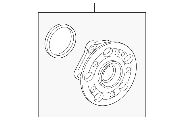 222-334-03-06 WHEEL BEARING, LEFT