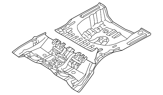 MR376462 Деталь REAR FLOOR PAN