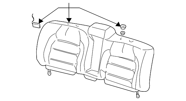 12492804 Деталь SEAT BACK COVER