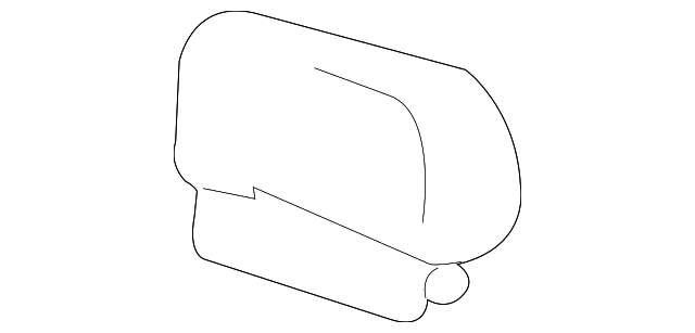 12492800 Деталь HEADREST COVER, LEFT