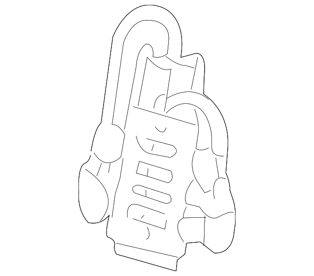 12492734 Деталь LUMBAR SUPPORT, RIGHT