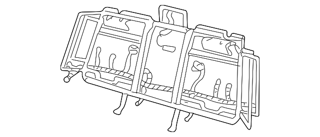 12492733 Деталь SEAT BACK FRAME