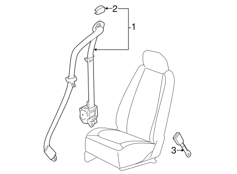 Cobalt FRONT SEAT BELTS 2