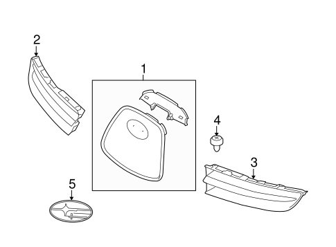 B9 Tribeca GRILLE & COMPONENTS