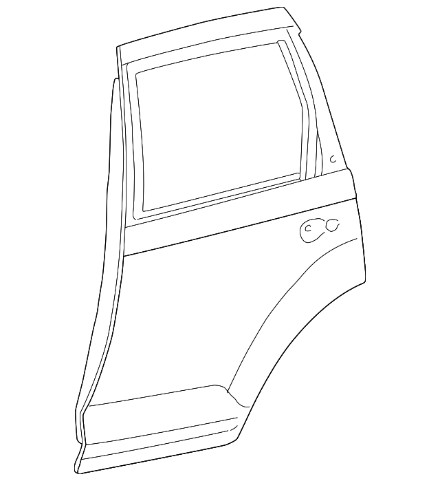 5015897AF Деталь DOOR SHELL, LEFT