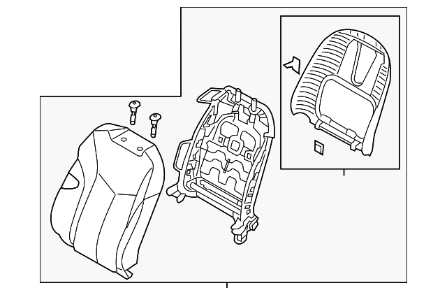 88301-2V080-SR5 SEAT BACK ASSY