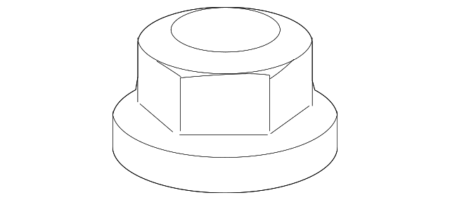0122100163 BUMPER BRACE NUT, LEFT