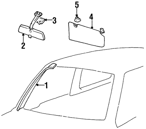 Tracker INTERIOR TRIM - CONVERTIBLE TOP